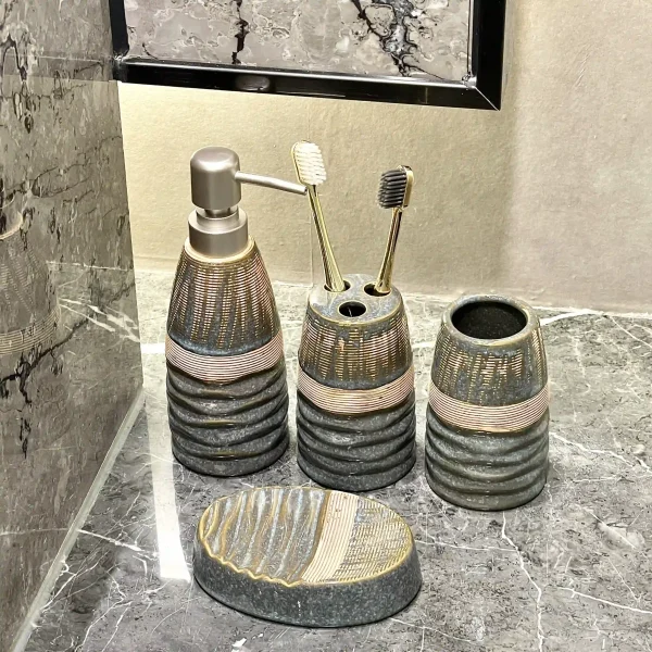 4 Piece Bathroom Accessory Sets Wholesale Supplier (4)