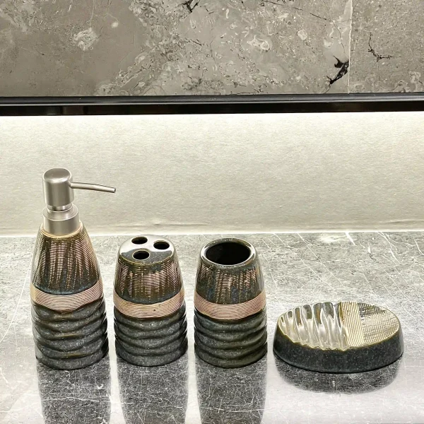 4 Piece Bathroom Accessory Sets Wholesale Supplier (5)