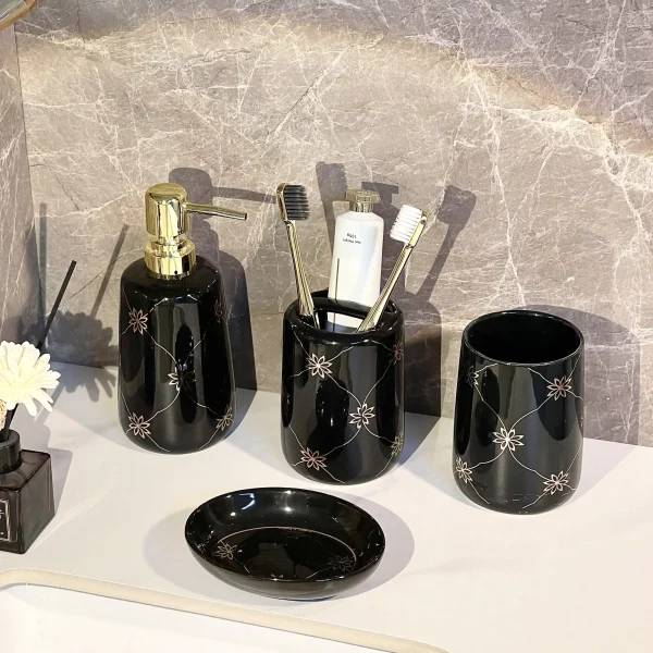 Bulk Toothbrush Holder Custom Ceramic Bathroom Accessories (3)