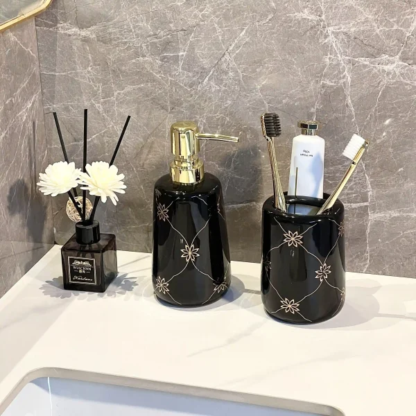 Bulk Toothbrush Holder Custom Ceramic Bathroom Accessories (4)