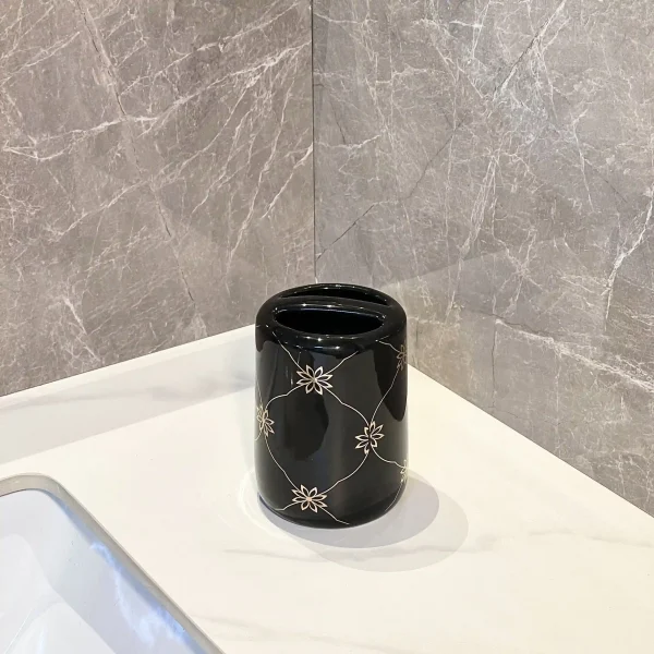 Bulk Toothbrush Holder Custom Ceramic Bathroom Accessories (7)