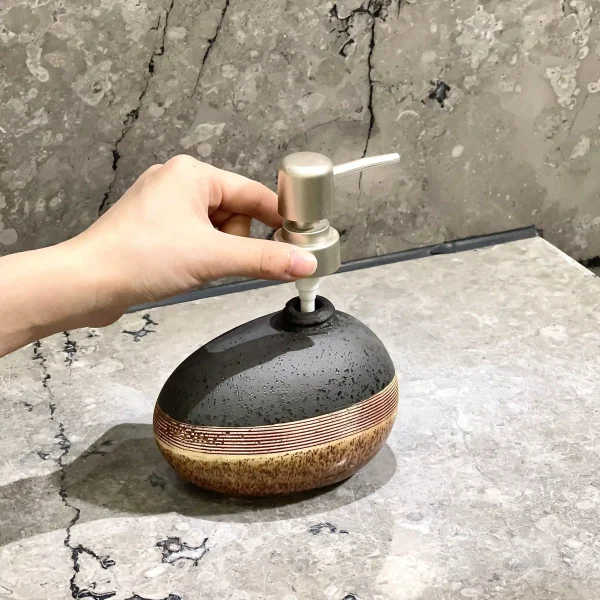 Custom 3-Piece Bathroom Set Artisanal Textured Ceramic Bathroom Accessories Wholesale (7)
