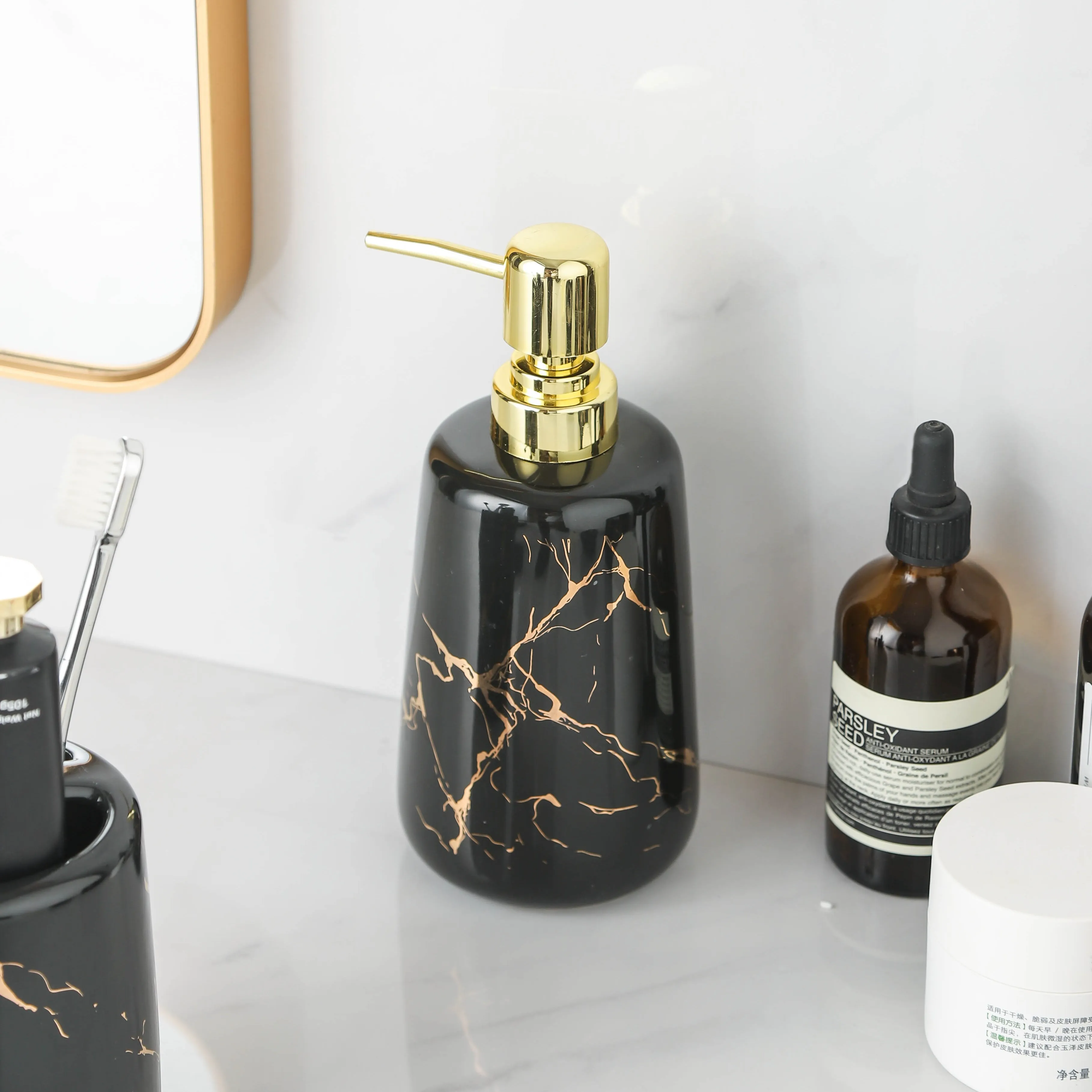 Custom Bathroom Sets Wholesale 4 Piece Ceramic Bathroom Accessories (10)