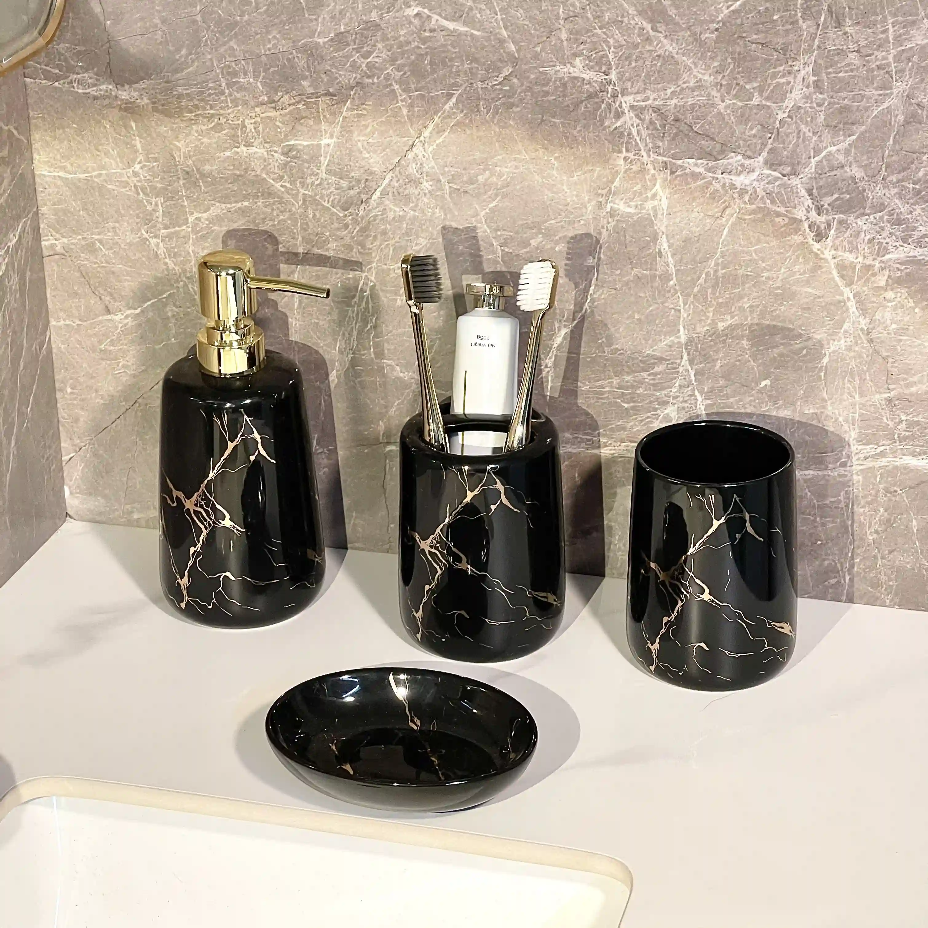 Customized Bathroom Sets 4-Piece Ceramic (3)