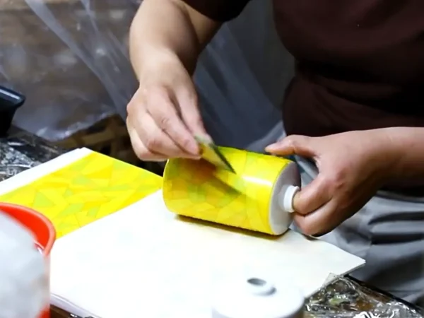 Hand-Applied Decals - Ceramic Bathroom Accessories Craftsmanship