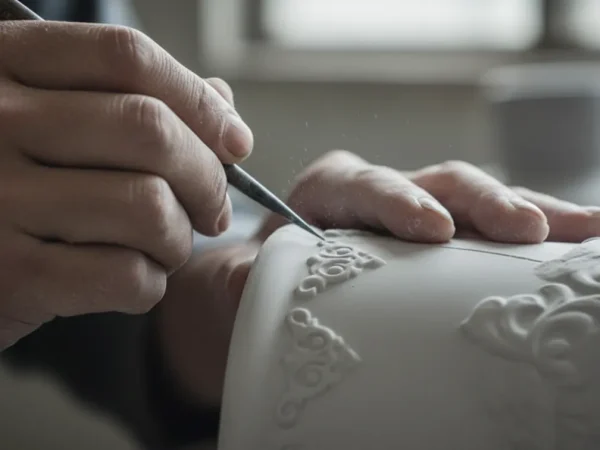 Hand-Finished Embossed - Ceramic Bathroom Accessories Craftsmanship