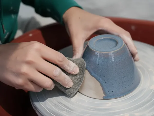 Hand-Sanded Finish - Ceramic Bathroom Accessories Craftsmanship