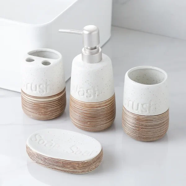 wholesale ceramic bathroom accessories set (8)