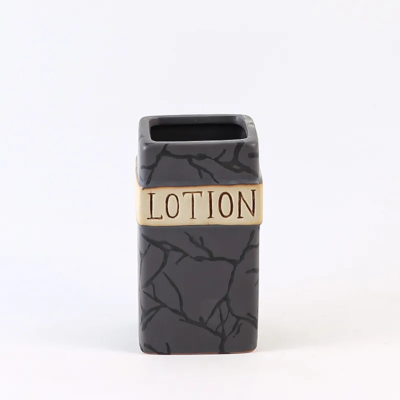 4 Piece Ceramic Bathroom Set Wholesale - Hand Printing