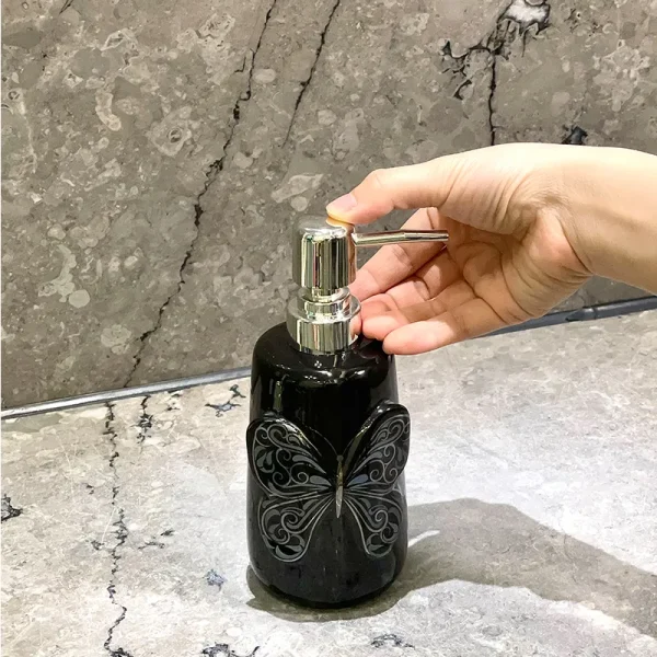 Black Butterfly Bathroom Set Wholesale