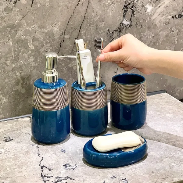 Ceramic Bathroom Accessory Set Bulk