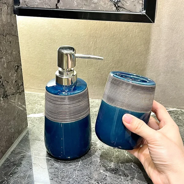 Ceramic Bathroom Accessory Set Bulk