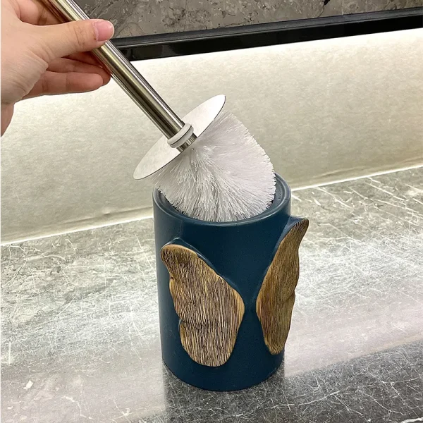 Ceramic Butterfly Embossed Bathroom Set Bulk (2)