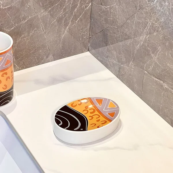 Ceramic Decal Bathroom Set Wholesale