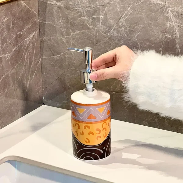 Ceramic Decal Bathroom Set Wholesale