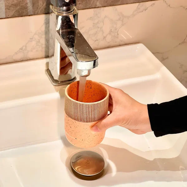 Custom 4pcs Ceramic Bathroom Set - Hand Made