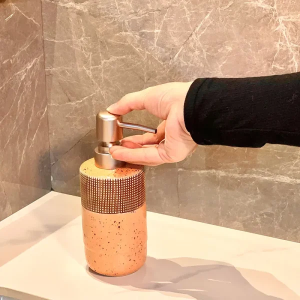 Custom 4pcs Ceramic Bathroom Set - Hand Made