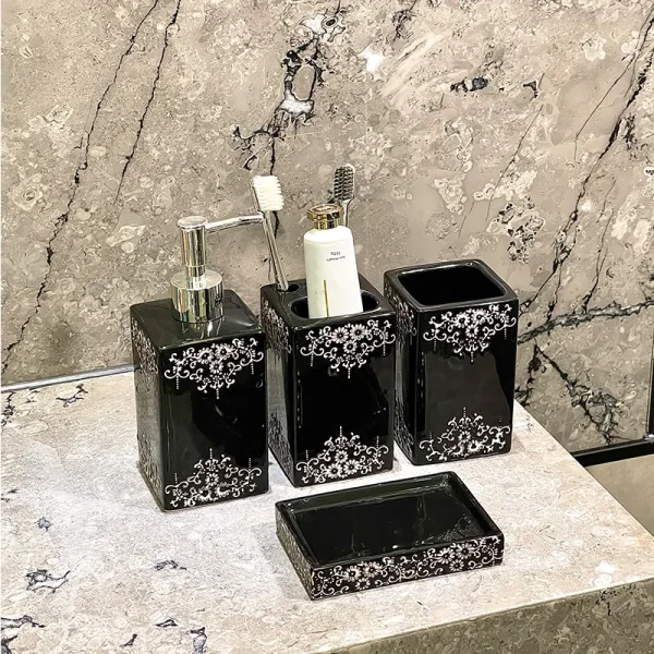 Conjunto de acessórios de casa de banho de luxo personalizados