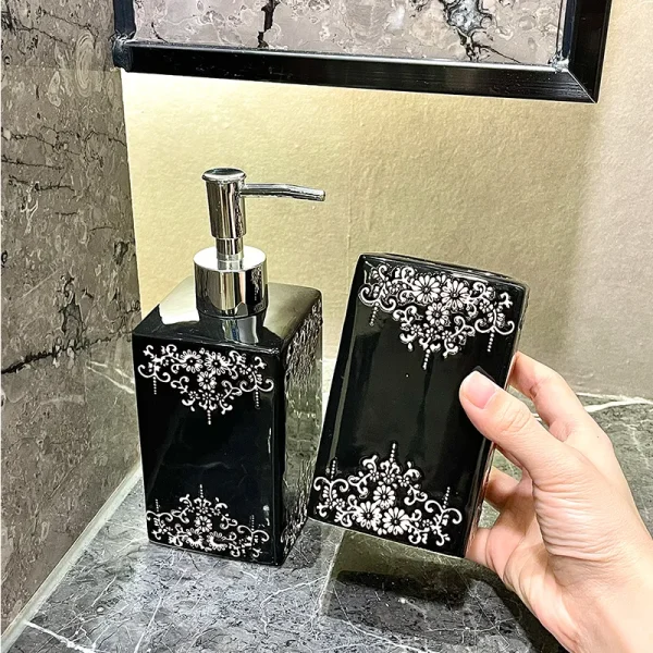 Conjunto de acessórios de casa de banho de luxo personalizados