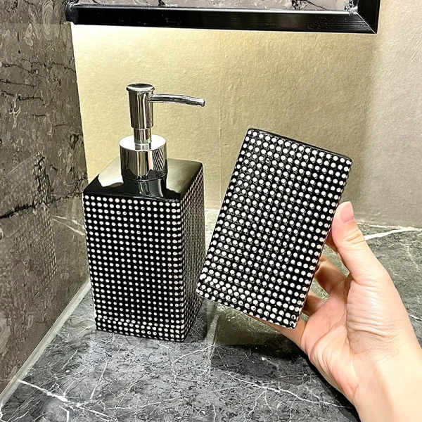 Dot-Textured Ceramic Wholesale Bathroom Set