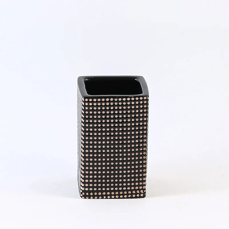 Dot-Textured Ceramic Wholesale Bathroom Set