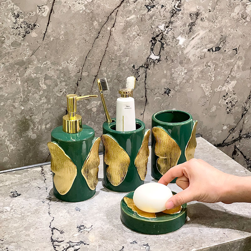 Green Butterfly Bathroom Sets Wholesale