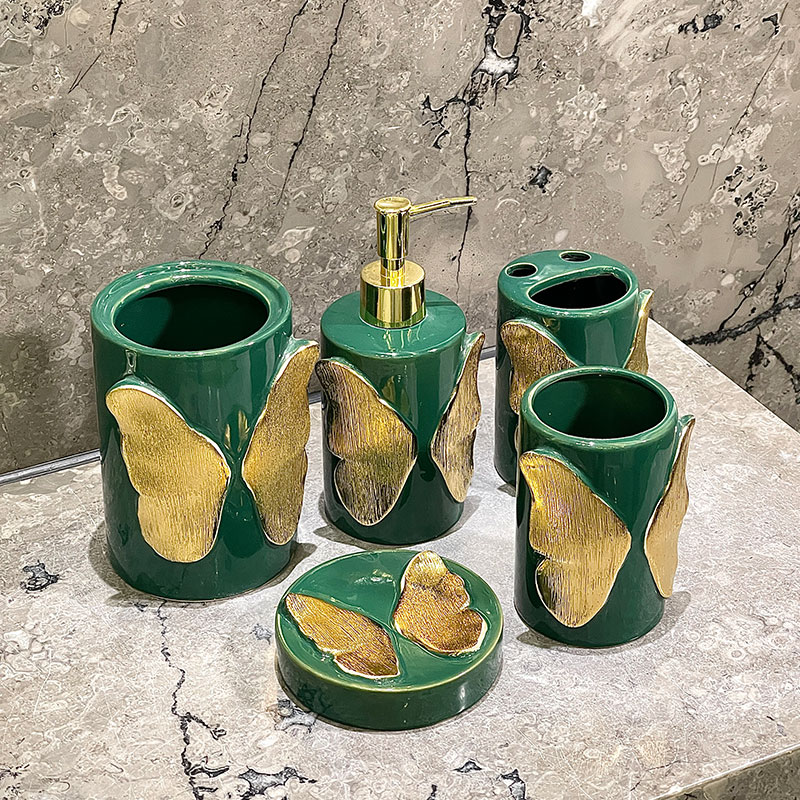 Green Butterfly Bathroom Sets Wholesale