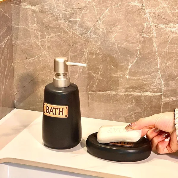 Matte Black Bathroom Set Wholesale