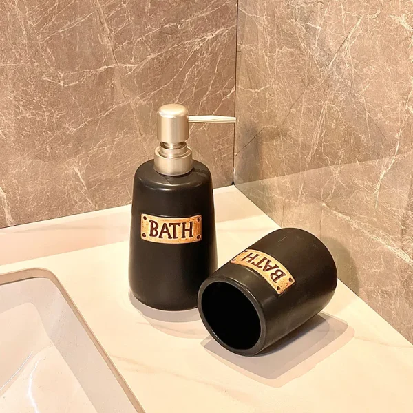 Matte Black Bathroom Set Wholesale