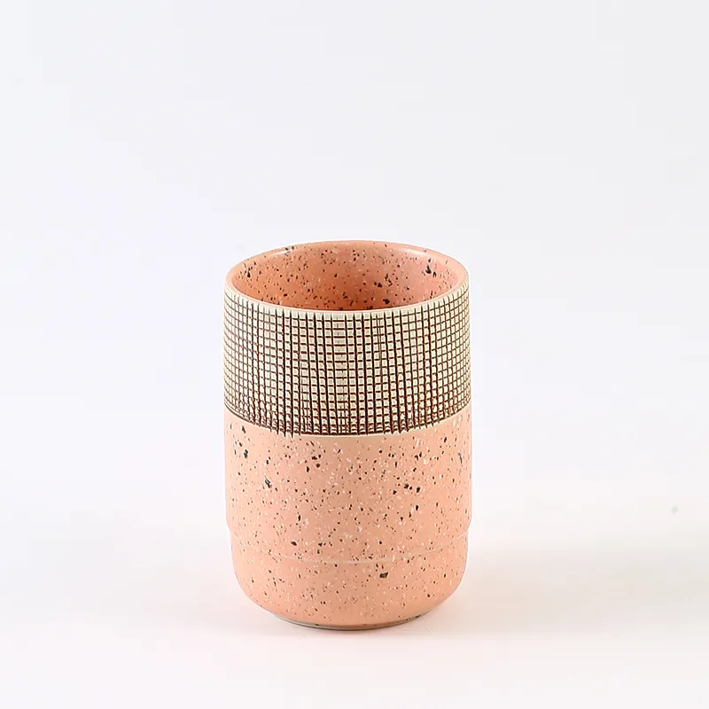 Modern ceramic bathroom tumbler cup in 4 piece custom bathroom set