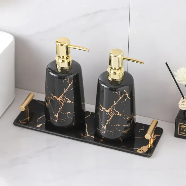 3-Piece Gold Decal Bathroom Set Wholesale