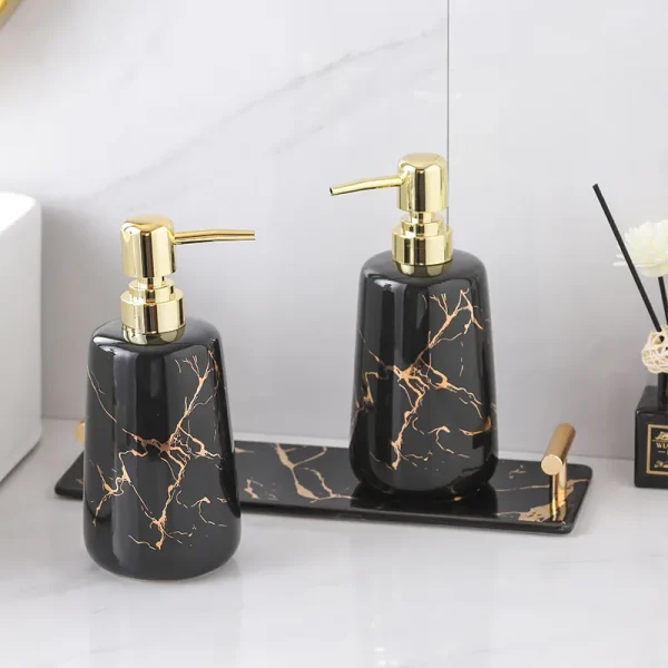 3-Piece Gold Decal Bathroom Set Wholesale
