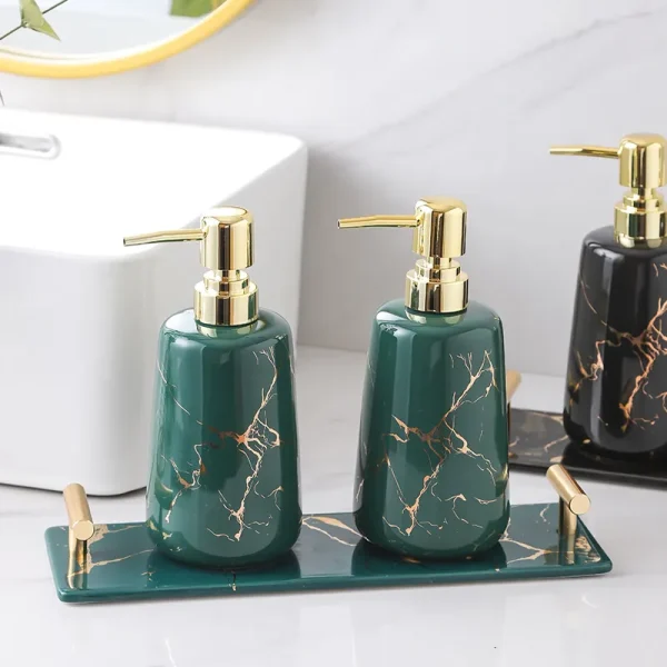 3-Piece Gold Decal Bathroom Set Wholesale
