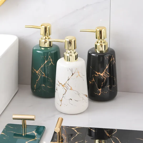 3-Piece Gold Decal Bathroom Set Wholesale