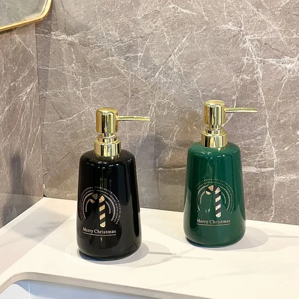 Custom Glossy Soap Dispenser Ceramics