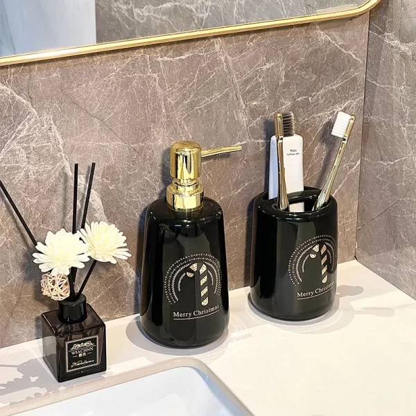 Custom Glossy Soap Dispenser Ceramics