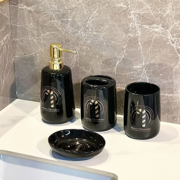 Custom Glossy Soap Dispenser Ceramics