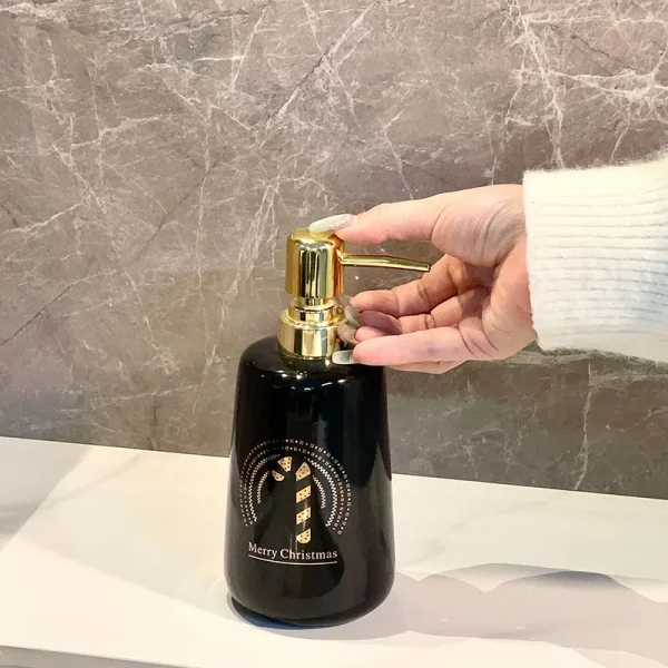 Custom Glossy Soap Dispenser Ceramics