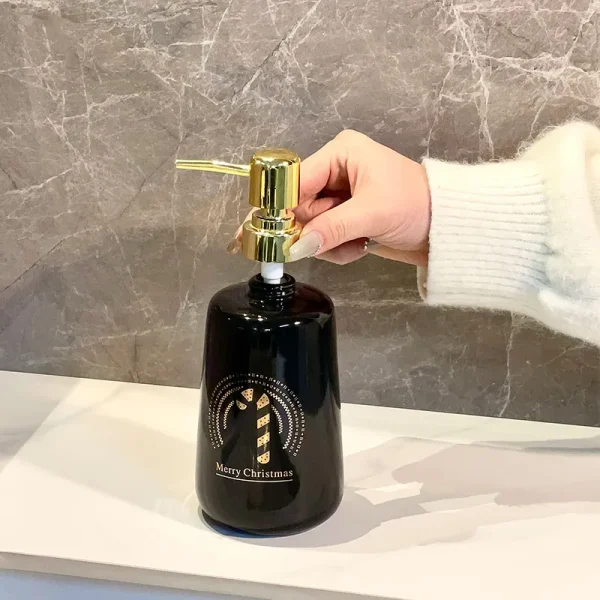 Custom Glossy Soap Dispenser Ceramics