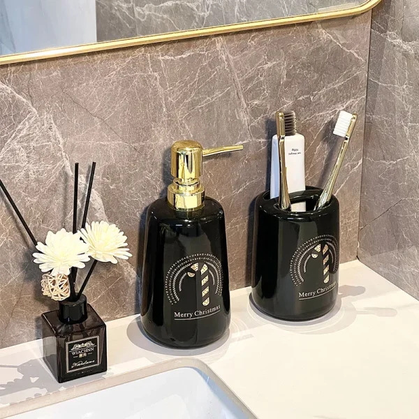 Custom Glossy Toothbrush Holder Ceramics