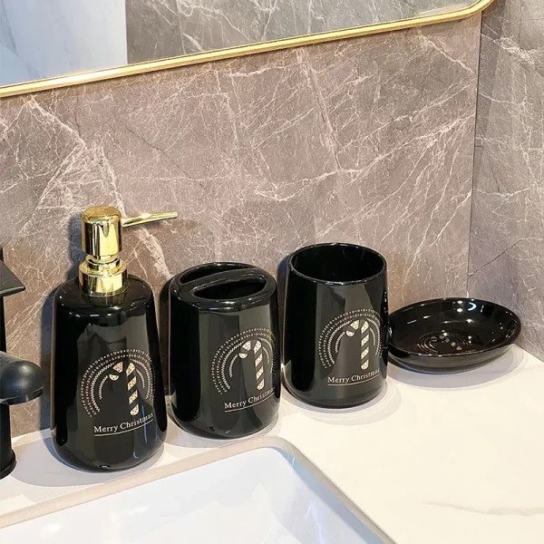 Custom Glossy Toothbrush Holder Ceramics