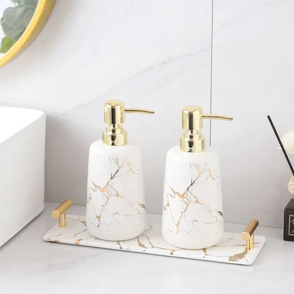 Custom Gold Decal Bathroom Set 3-Piece