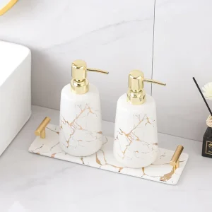 Custom Gold Decal Bathroom Set 3-Piece