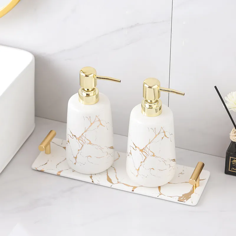 Custom Gold Decal Bathroom Set 3-Piece