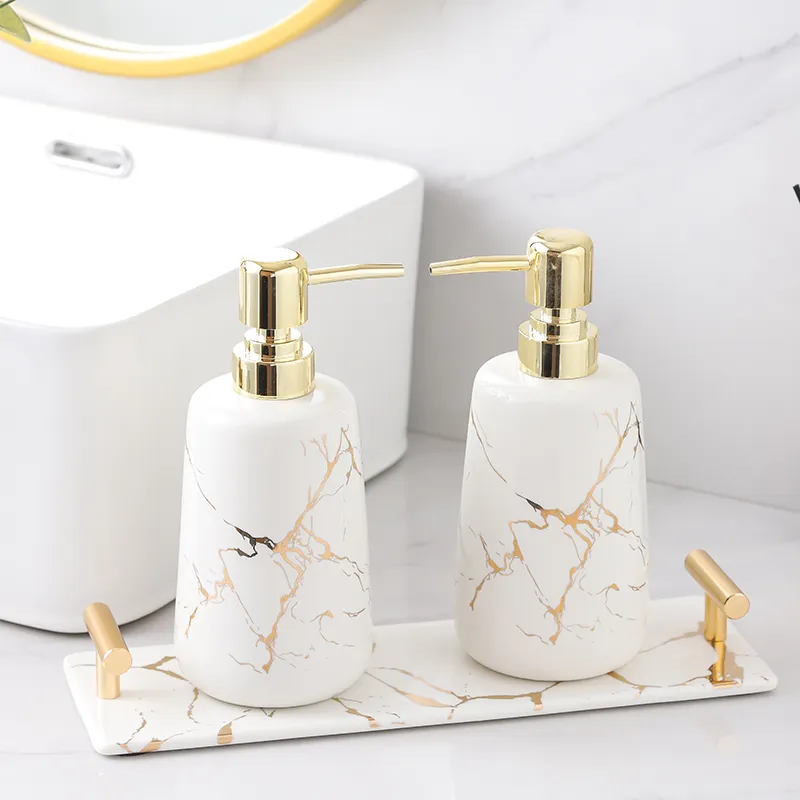 Custom Gold Decal Bathroom Set 3-Piece