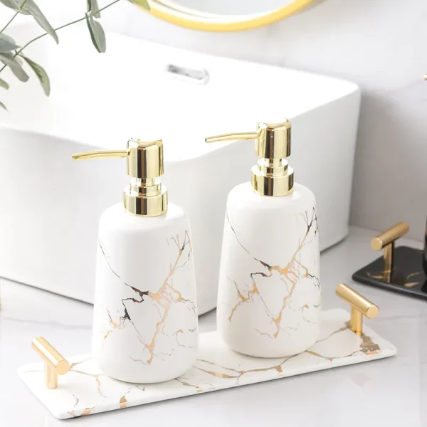 Custom Gold Decal Bathroom Set 3-Piece