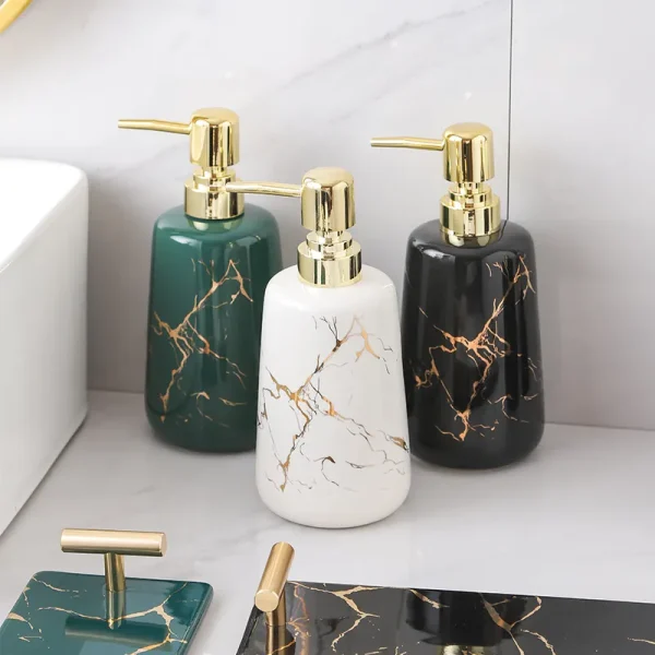 Custom Gold Decal Bathroom Set 3-Piece