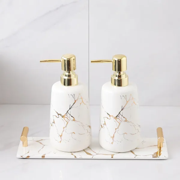 Custom Gold Decal Bathroom Set 3-Piece