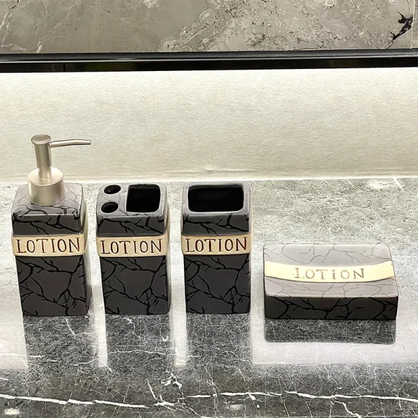 Grey Ceramic Soap Dispenser Bulk