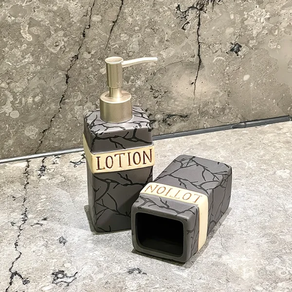 Grey Ceramic Soap Dispenser Bulk